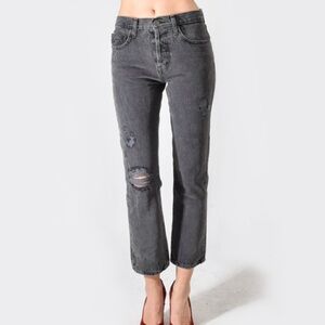 Current Elliott Distressed Original Straight Leg